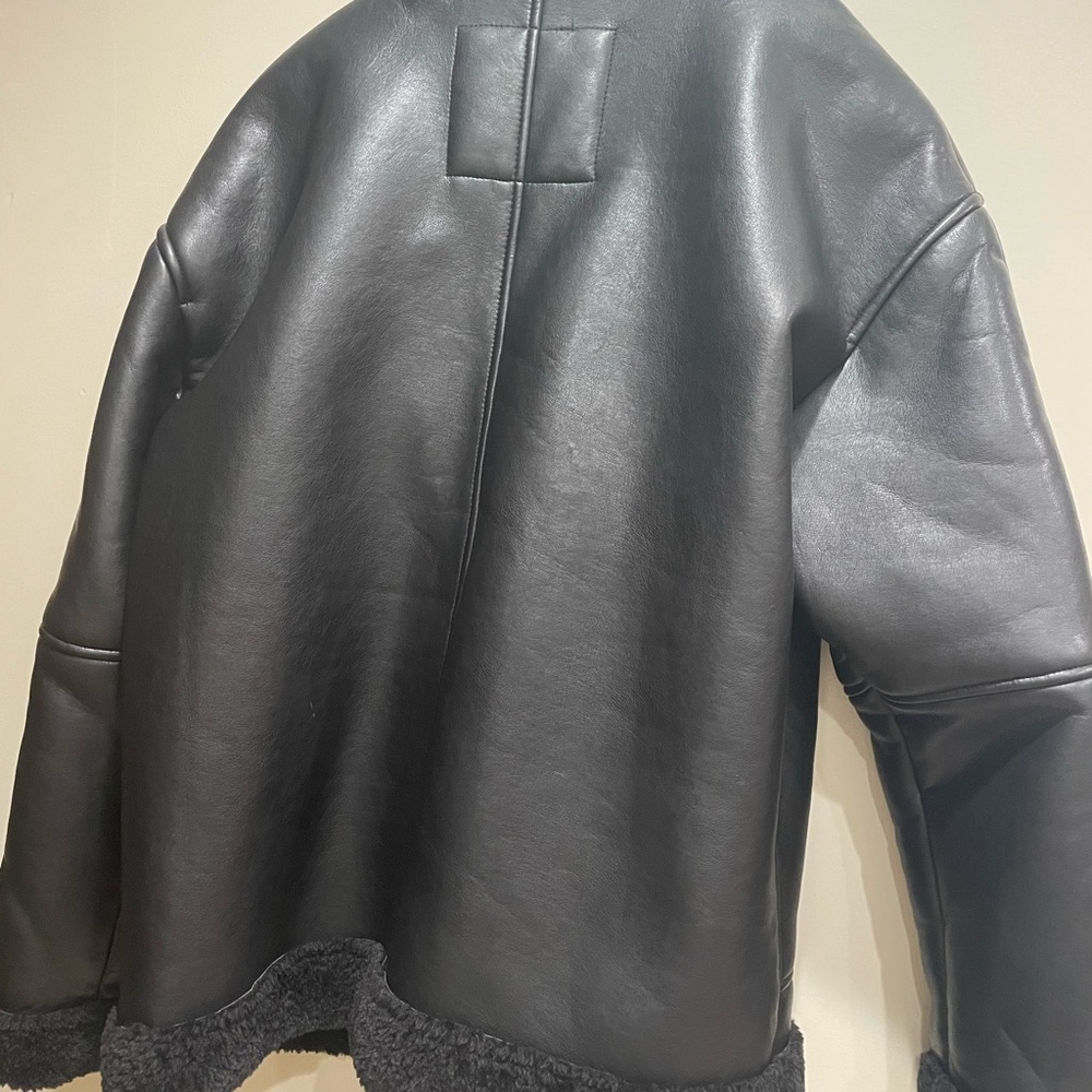 Zara faux leather jacket - Picture 6 of 8